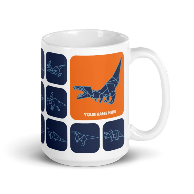 Dino Mug - Custom Name