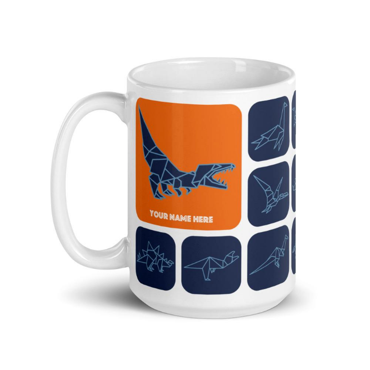 Dino Mug - Custom Name